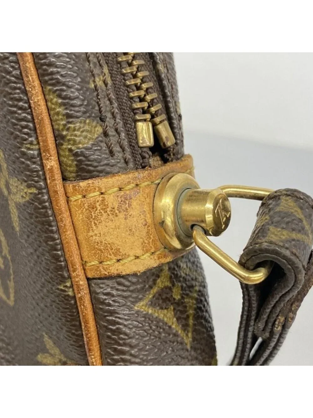 ★SOLD★ Louis Vuitton Clutch Monogram Marly Dragonne PM Brown - Picture 8 of 10